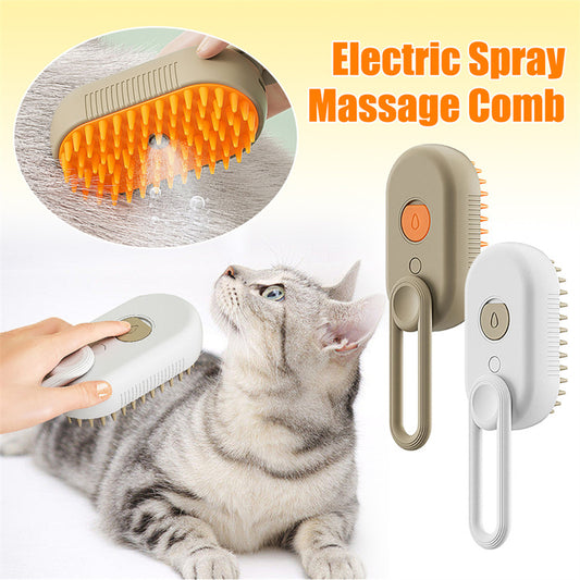 Pet Grooming Steam Brush